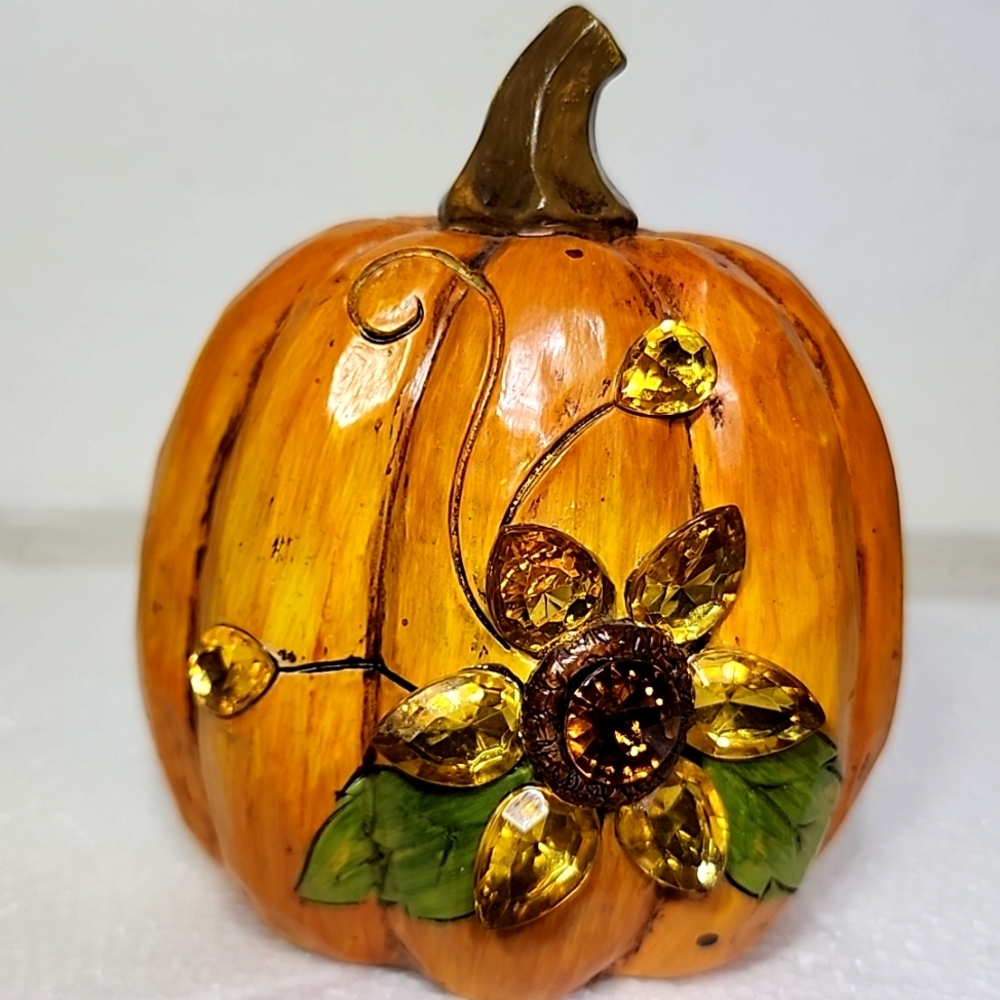 Pumpkin embellished with Rhinestones New